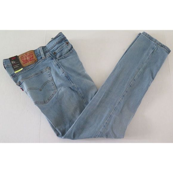 Levi's 511 Men's Sz 32x34 Sun Bath Light Wash Slim Fit Zip Fly Denim Jeans - Picture 6 of 7